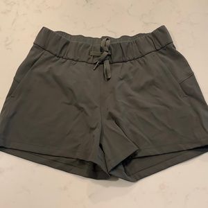 Army green Lulu shorts size 6